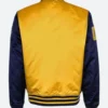 FUBU Yellow Bomber Jacket Back Image