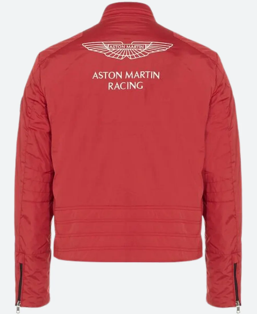 GB Hacket Astin Martin F1 Racing Jacket Back Image