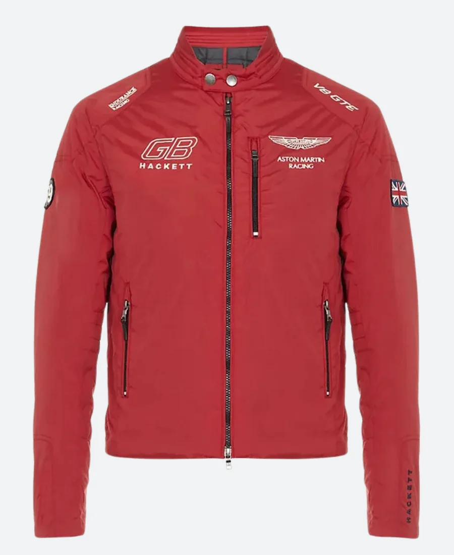 GB Hacket Astin Martin F1 Racing Jacket Front Image