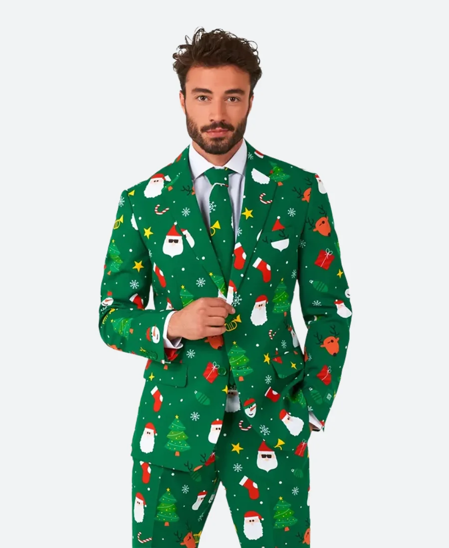 Green Christmas Suit