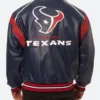 Houston Texans Leather Jacket Back Image