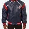 Houston Texans Leather Jacket Front Image