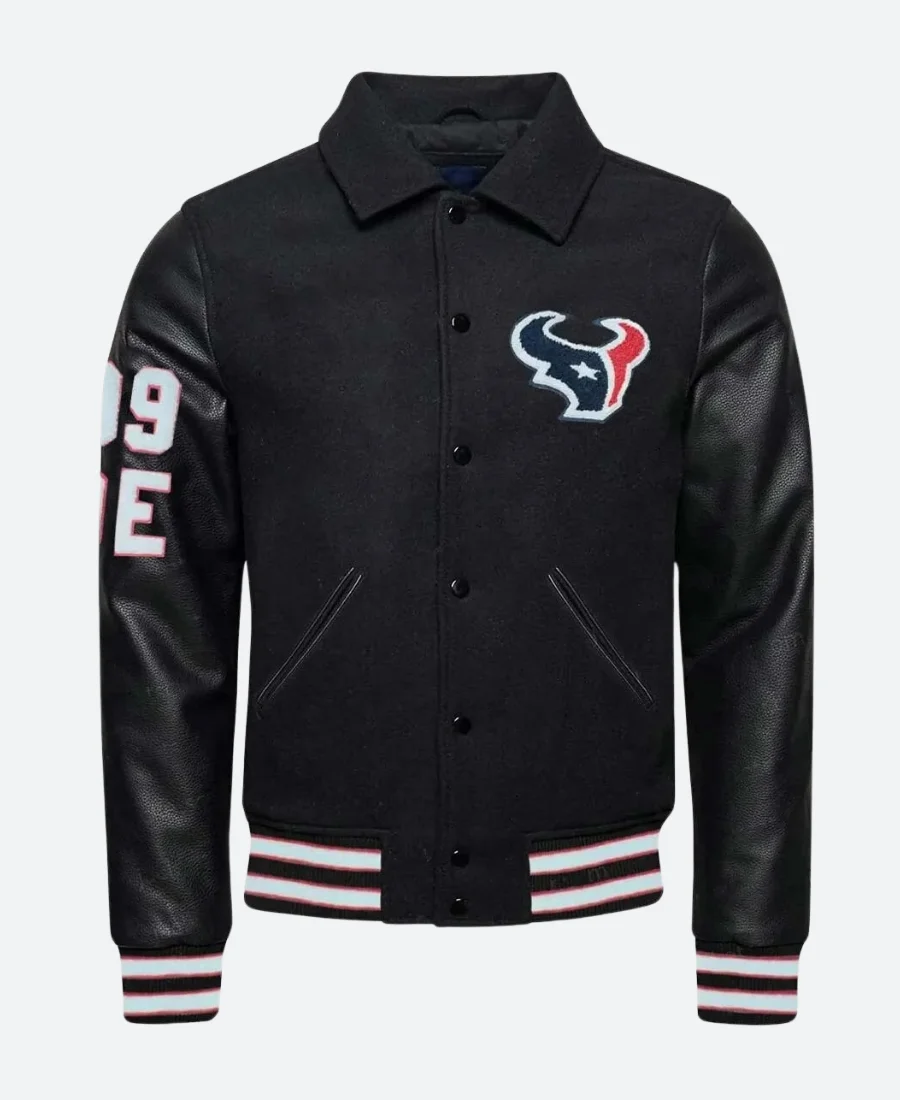 Houston Texans Varsity Jacket Front Image