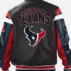 Houston Texans Varsity Leather Jacket Back Image