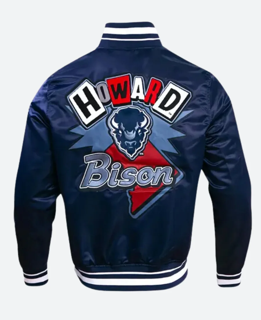 Howard University Letterman Jacket Back Image