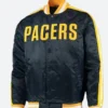 Indiana Pacers NBA Black Varsity Jacket Front Image