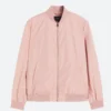 Joe Burrow Pink Bomber Jacket Front Image