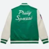 Kelly Green Eagles Philly Special Varsity Jacket