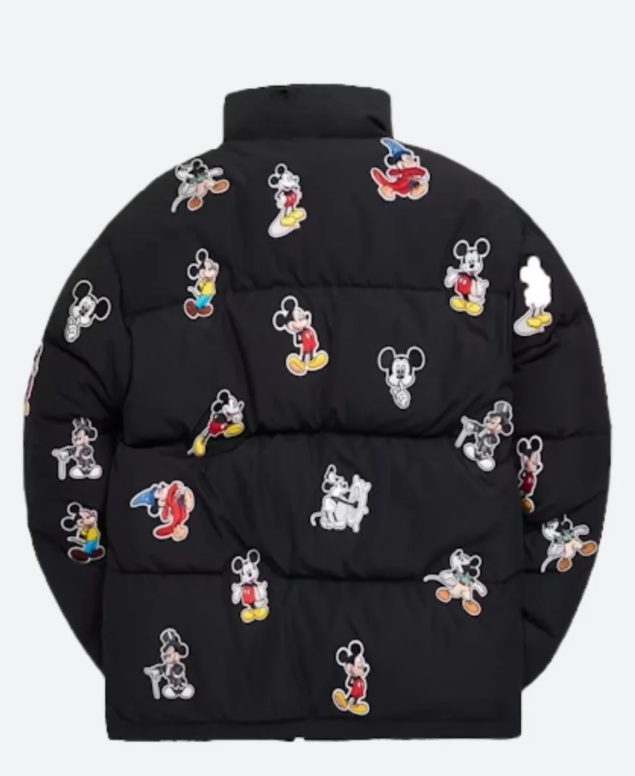 Kith X Mickey Mouse Puffer Jacket Back Image