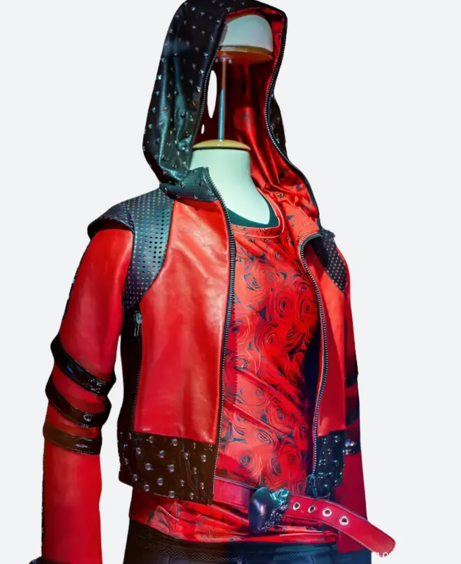 Kylie Cantrall Descendants The Rise Of Red Leather Jacket Front Image