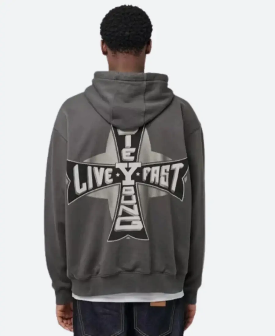 LFDY Grey Zip-Up Hoodie