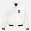 Lethal Bizzle Avirex White Leather Jacket