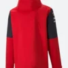 Charles Leclerc Scuderia Ferrari F1 Rain Jacket back Image