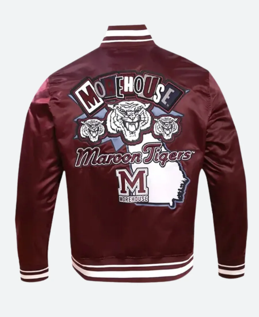 Morehouse College Maroon Tigers Jacket Back Image