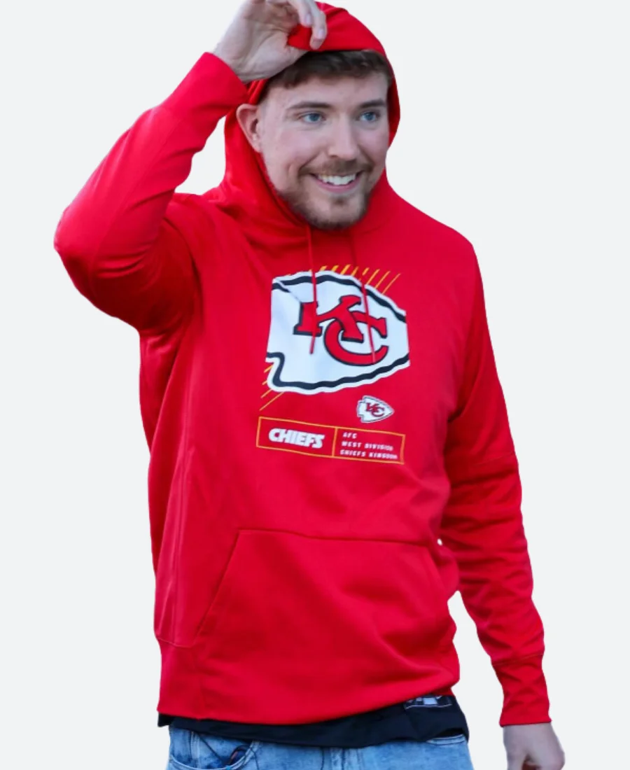 Mr Beast KC Chiefs Super Bowl LVIII Hoodie Front Image