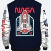 Nasa Navy Blue Varsity Jacket Back Image