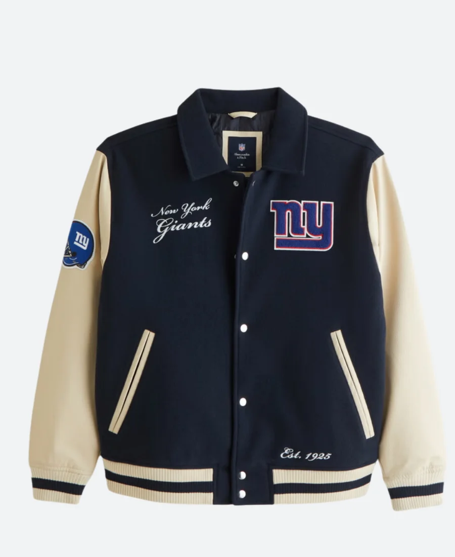 New York Giants Varsity Jacket Front Image