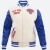 New York Knicks Varsity Jacket Front Image