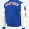 New York Mets Letterman Varsity Jacket Back Image