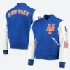 New York Mets Letterman Varsity Jacket Back Image Front & Back Image