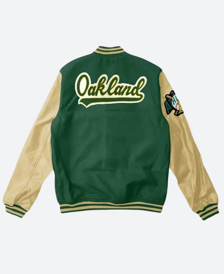 Oakland Athletics Varsity Jacket Back Image