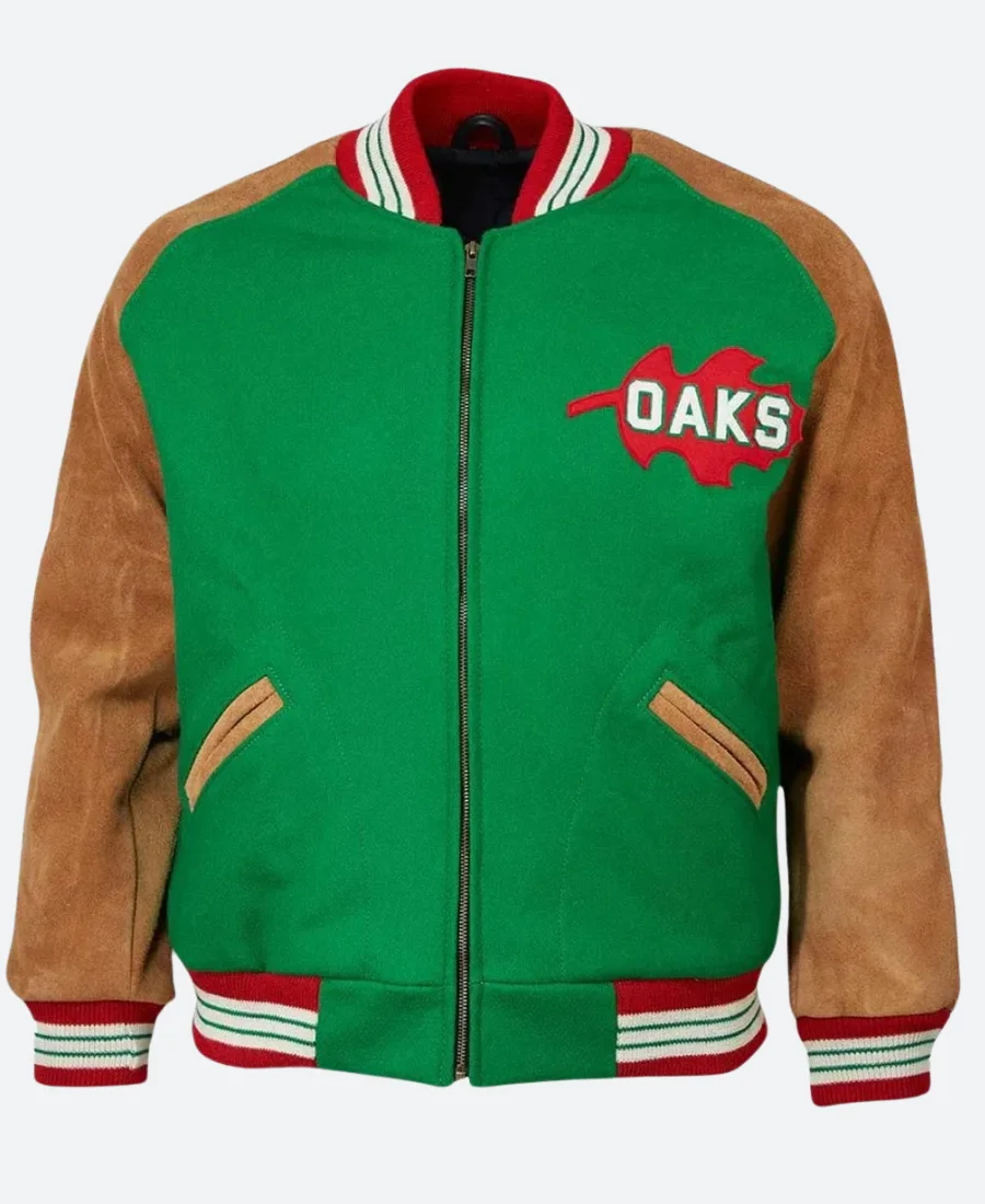 Oakland Oaks 1939 Varsity Green Jacket Front Image