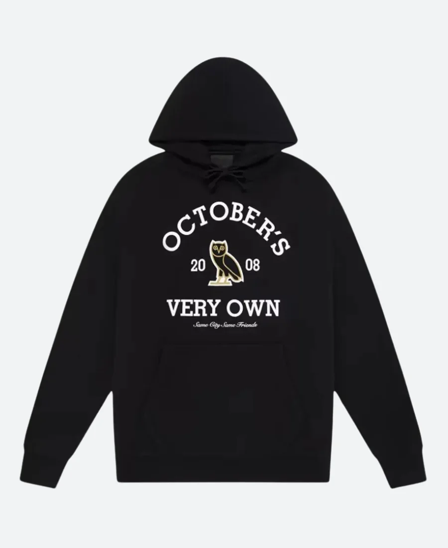 Octobers Very Own Black Hoodie Front Image