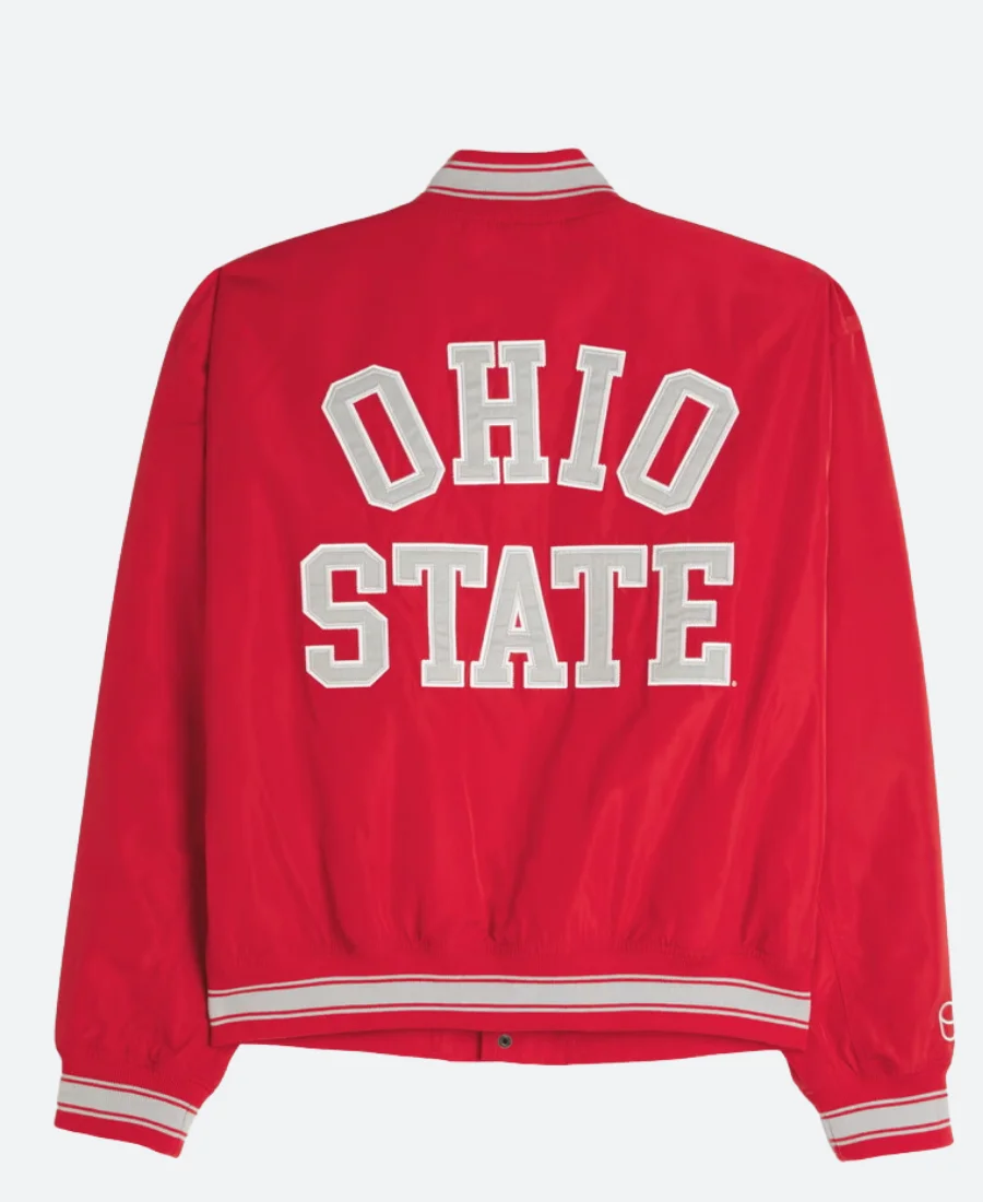 Ohio State Buckeyes Bomber Jacket Back Image