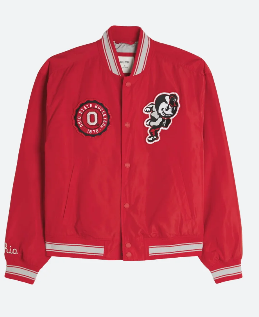 Ohio State Buckeyes Bomber Jacket Front Image