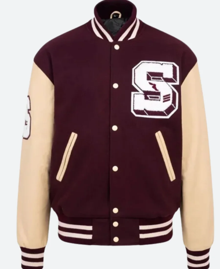 Past Lives 2023 David Hinojosa Varsity Jacket Front Image