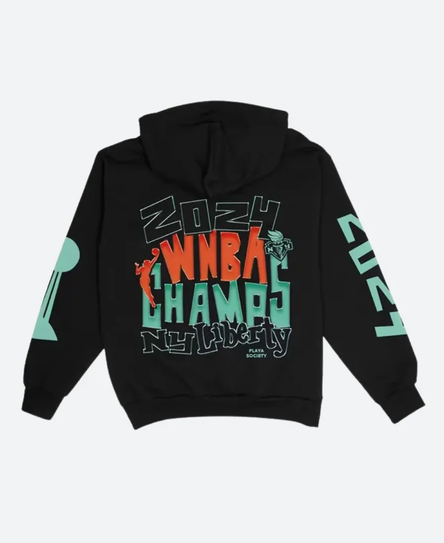 Playa Society WNBA Champions Hoodie Back Image