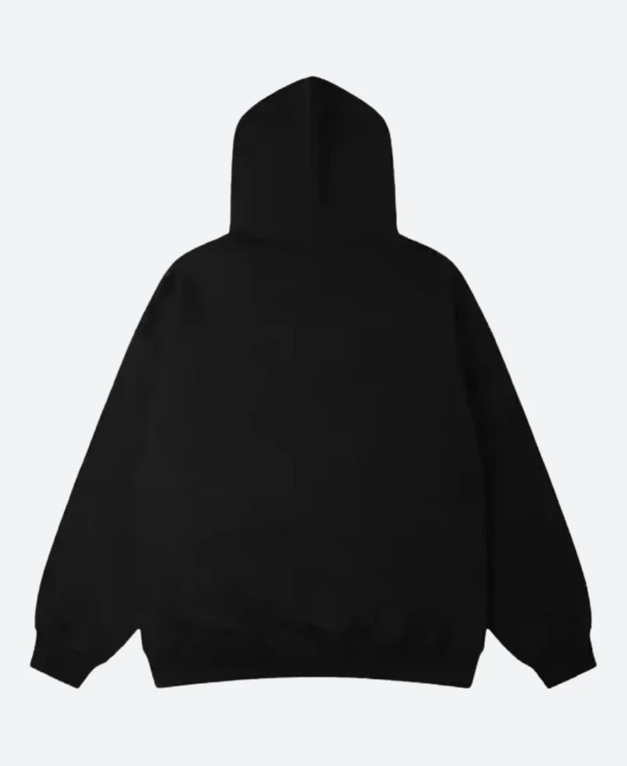 Pray For Lord Blue Souls Black Hoodie Back Image