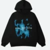 Pray For Lord Blue Souls Black Hoodie Front Image