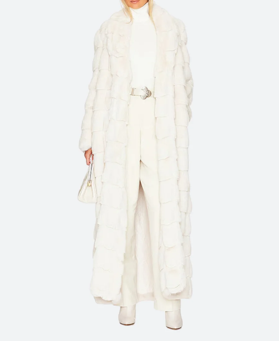 Real Housewives Of SLC S05 Meredith Marks Fur Trench Coat