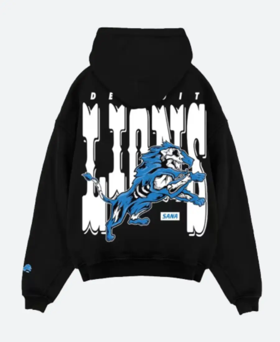 SANA x Detroit Lions Black Hoodie