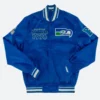 Seattle Seahawks 1976 Classic Blue Jacket Front Image