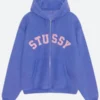 Stussy Faded Graphic Zip Up Hoodie