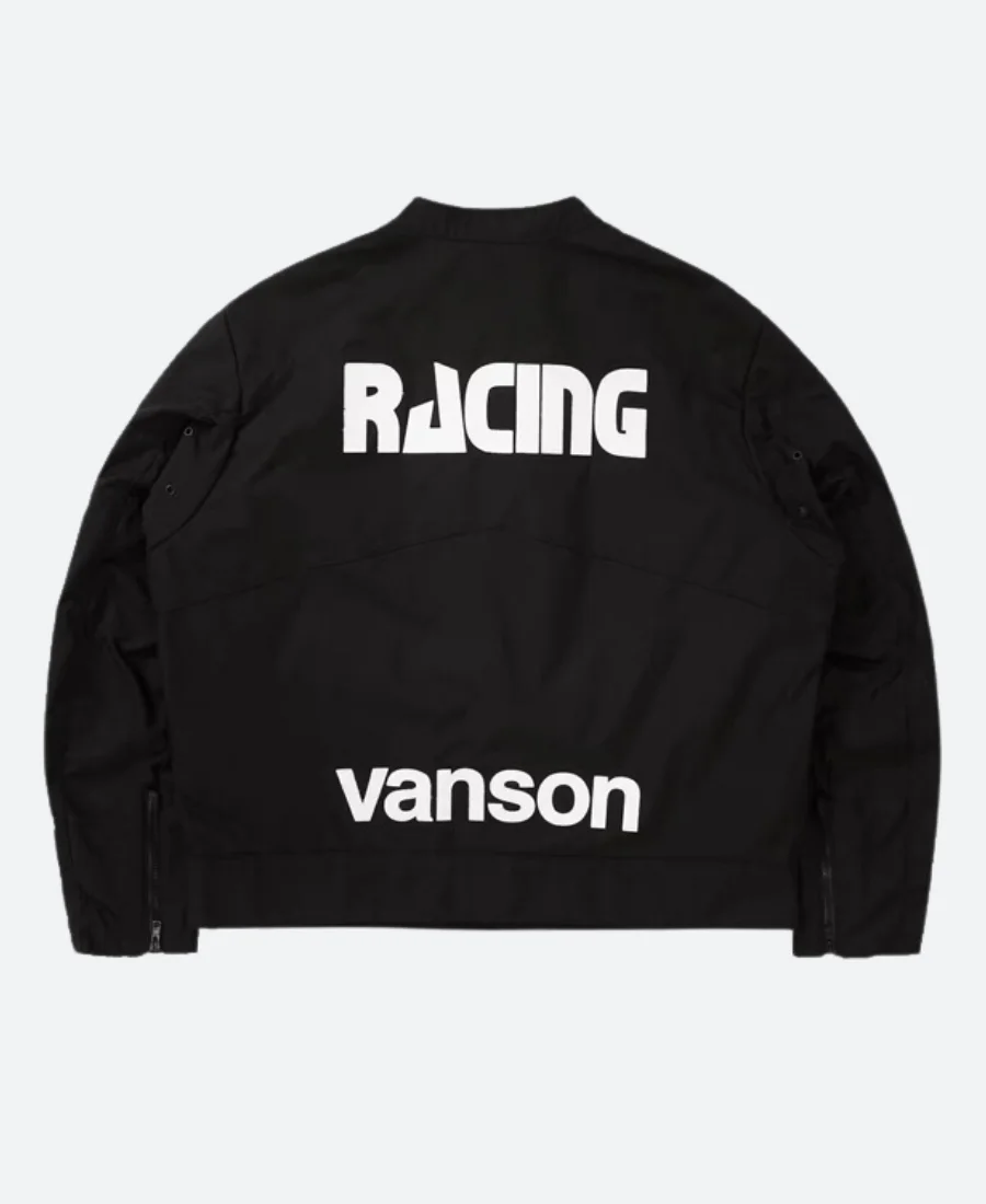 Supreme Vanson Cordura Red Racing Jacket Back Image