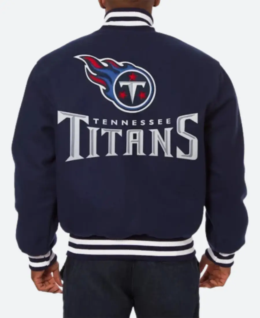 Tennessee Titans JH Design Big & Tall Varsity Jacket