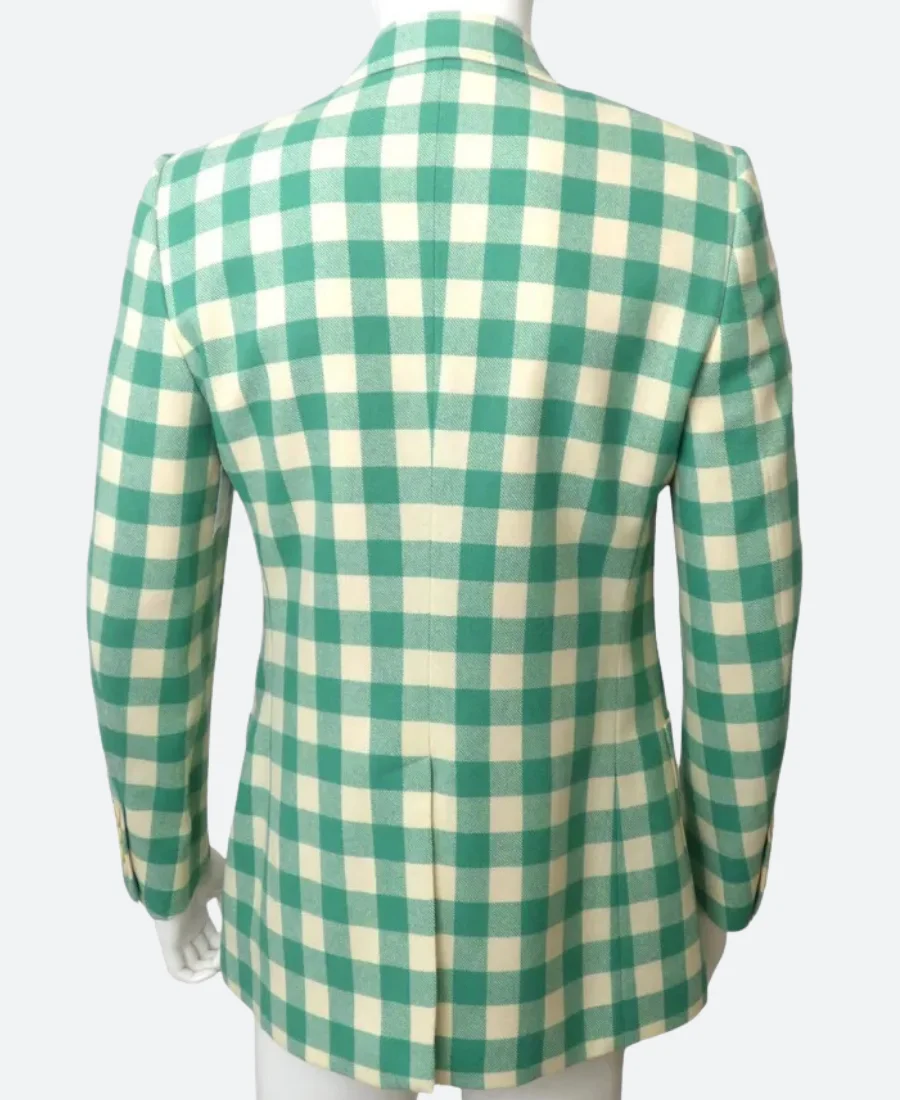 The Voice John Legend Green Plaid Blazer Back Image