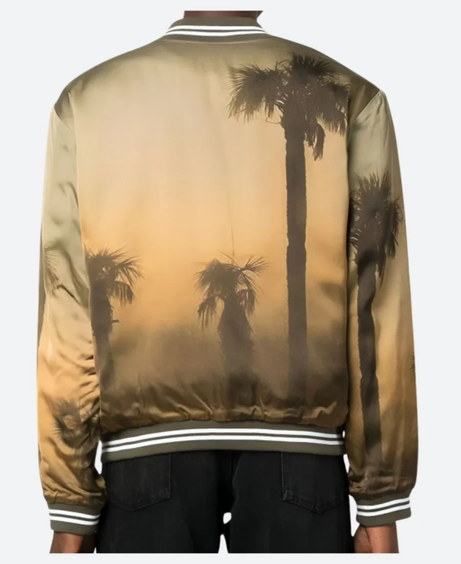 The Voice S26 Michael Bublé Palm Tree Bomber Jacket Back Image