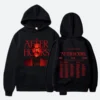 The Weeknd After Hours Black Hoodie Front & Back Image