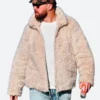 Travis Kelce MARNI Oat Shaggy Jacket