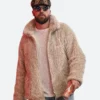 Travis Kelce MARNI Oat Shaggy Jacket Full Image