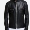 Zoey’s Extraordinary Playlist Danny Leather Jacket Front Image