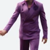 25th Anniversary David Beckham Purple Suit Front Image