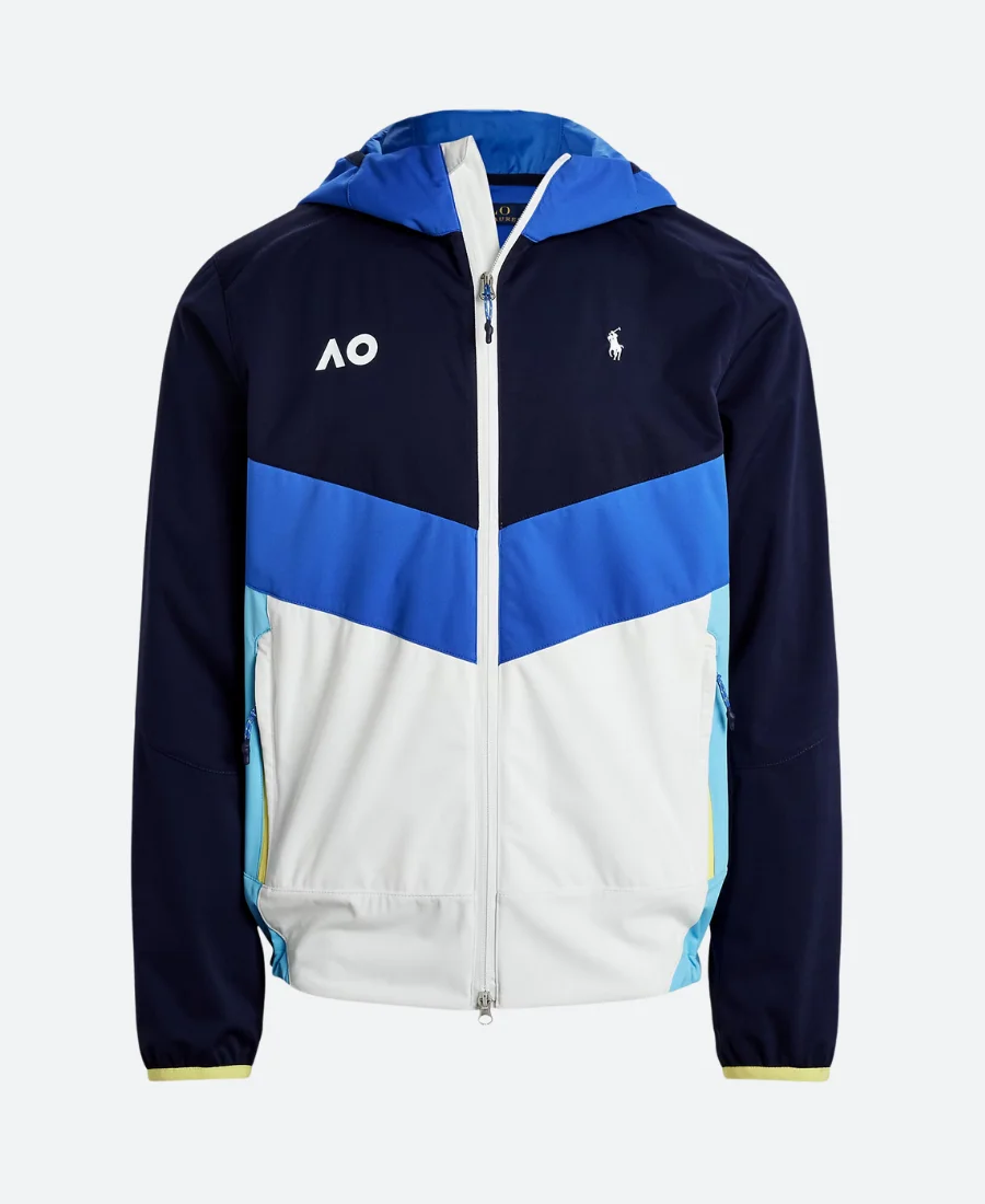 Australian Open Hooded Zipper Jacket Front Image