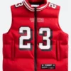 Christian McCaffrey SF 49ers Off Season Puffer Vest Front Image