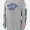 Denver Broncos Charcoal Rewind Club Sweatshirt Front Image
