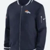 Denver Broncos Sideline Coach Bomber Jacket Front Image